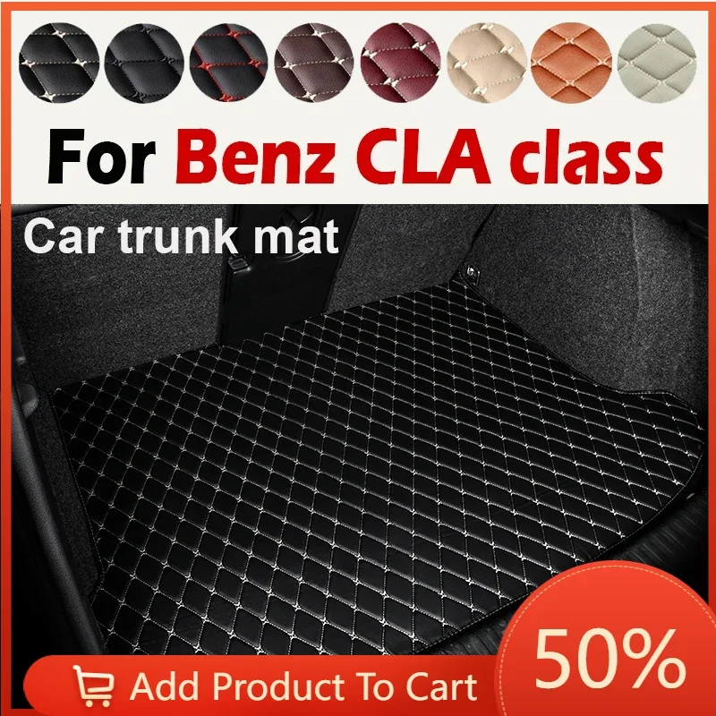 Car trunk mat for Benz CLA class C117 sedan 2013 2014 2015 2016 2017 2018 2019 cargo liner carpet interior accessories cover