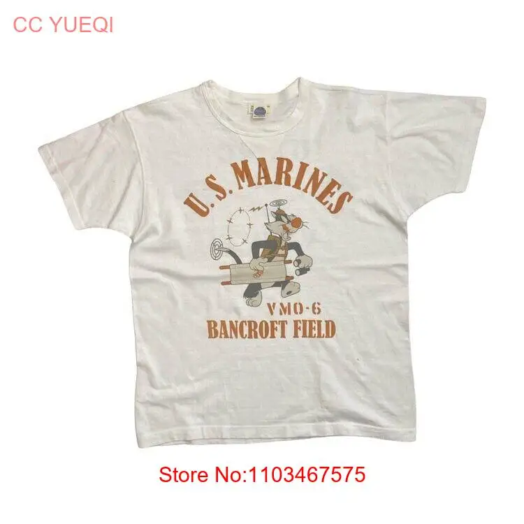 US MARINES Bancroft Field USMC By The Real Mccoys Shirt Buzzrickson Pussycat Tee