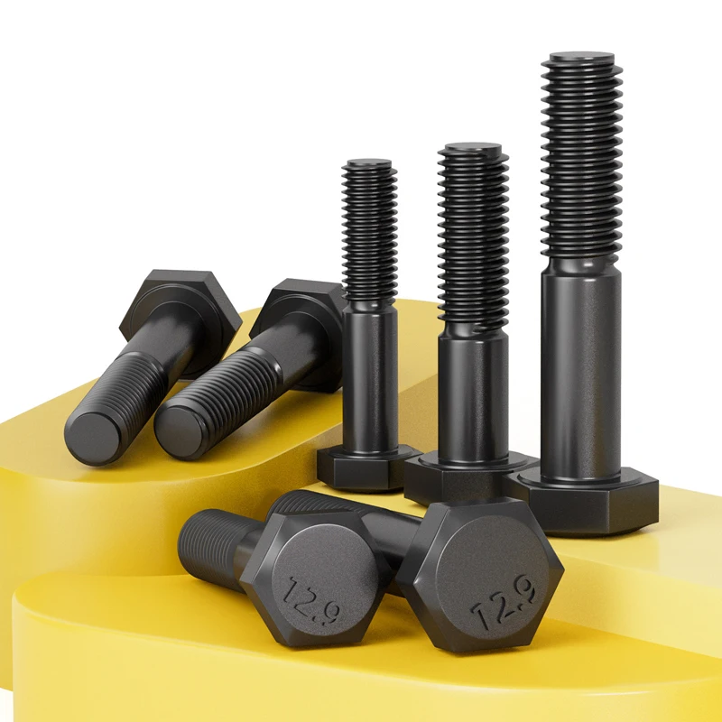 1-10pcs Grade 12.9 High Strength Alloy Steel Outside Hex Head Screw M6 M8 M10 Lengthened External Hexagon Head Bolts L=10~100mm