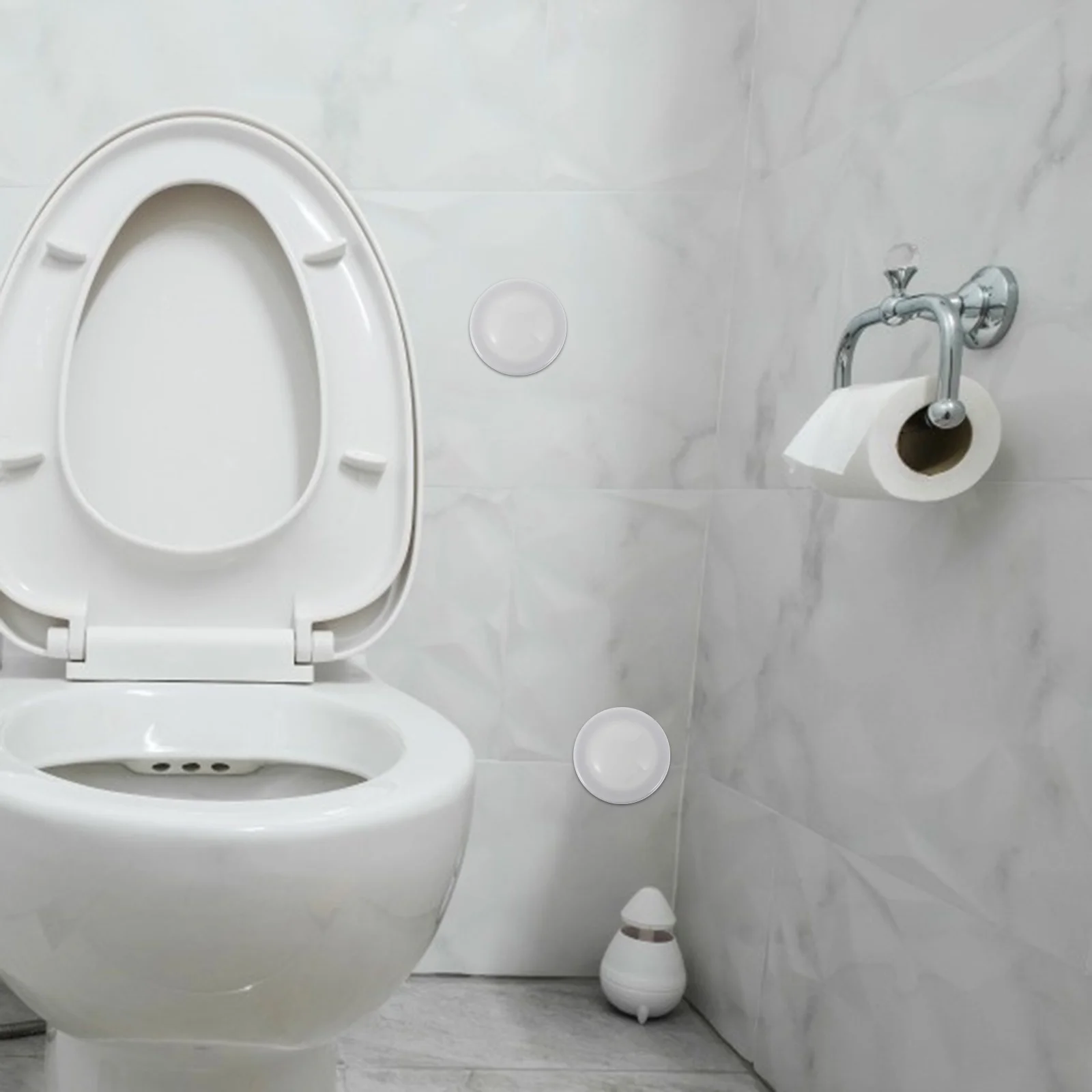 

4pcs Round Wall Hole Cover Plastic Flat Blank Plate For Electrical Box Ceiling Pipeline Accessory Decorative Pipe Covers