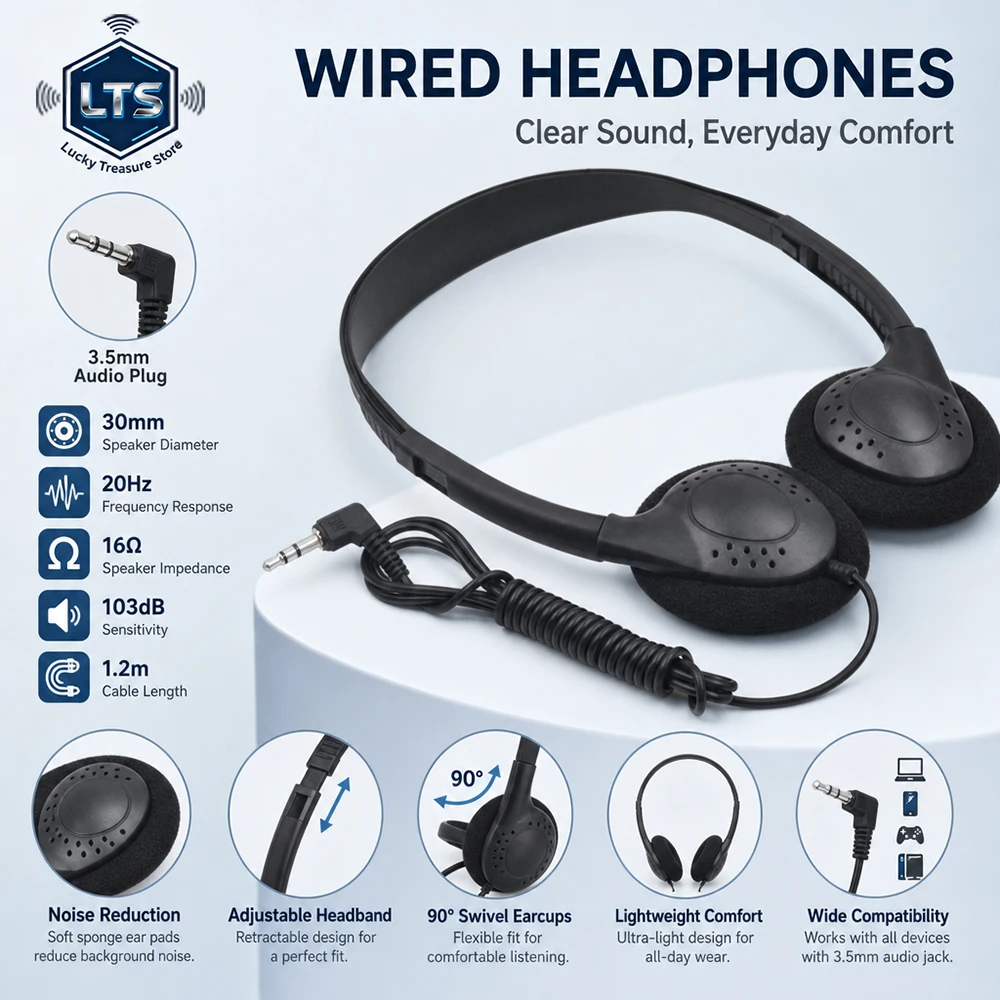 3,5-mm-Kabelgebundener Computer-Kopfhörer ohne Mikrofon, Gaming-Headset, Geräuschunterdrückung, Sport-MP3-Kopfhörer, kabelgebundenes Stereo-Headset, universell