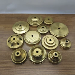 All brass desk lamp base shade claw unpolished lampshade base ceiling plate customizble processing of copper accessories