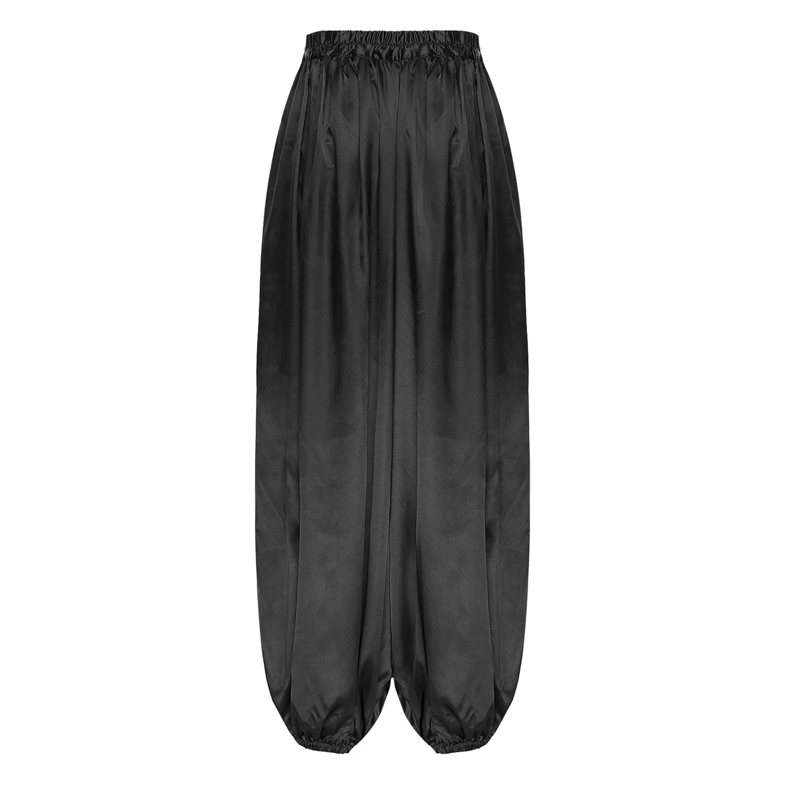 Damskie spodnie haremki z satyny ze sznurkiem w pasie, do tańca brzucha, arabskie, z motywem magicznej lampy, kostium na imprezę cosplay, luźne spodnie typu latarnia do tańca brzucha.