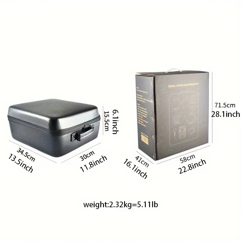 طقم قهوة للسفر الذواقة ، الفولاذ المقاوم للصدأ ، مطحنة يدوية ، أواني زجاجية ، إكسسوارات للكوب المثالي أثناء التنقل ، ماكينة صنع القهوة