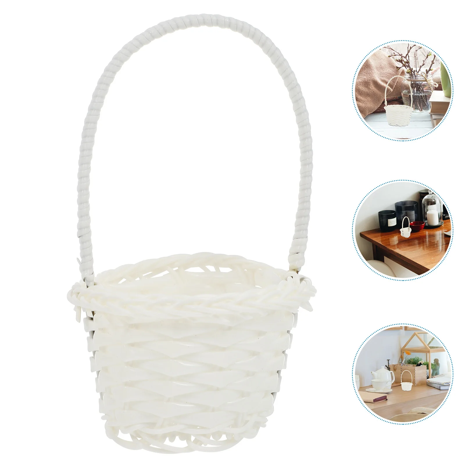 

6 Pcs Baskets for Gifts Rattan Vegetable Oval Small Picnic Woven Candy Flower Girl Large Child
