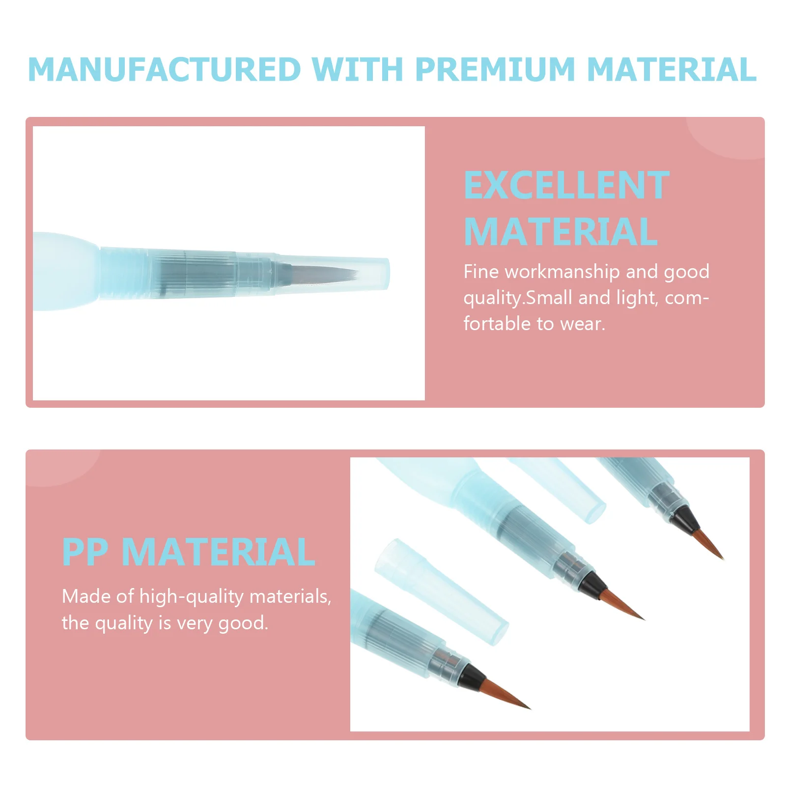 6 قطعة أقلام ملونة فرشاة ألوان مائية أقلام للرسم ملحق إعادة الملء الحبر التحكم في التدفق أداة الرسم لوازم الفن #4