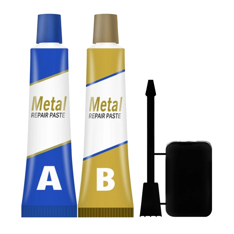 2024 New Metal Repair Paste Set Engine Weld Adhesive Waterproof Heat Resistance Multi-purpose Fit for Metal Wood Glass ABS PVC