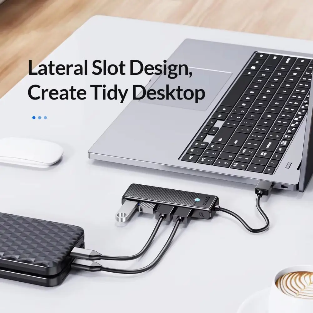 USB 어댑터 4포트 USB 3.0 스플리터 데이터 전송 확장 4 in 1 USB3.0 허브 다기능 고속 USB 포트 확장기 PC 노트북