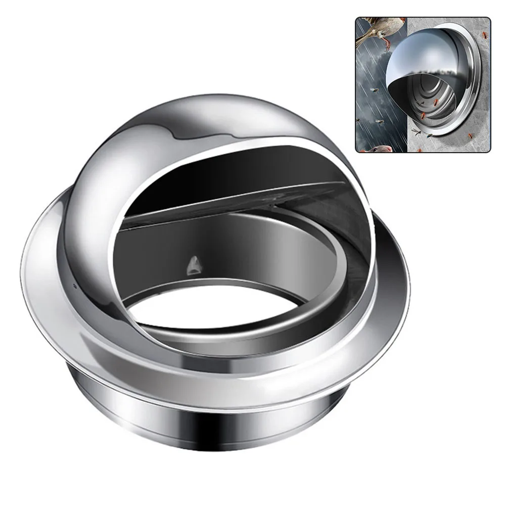 

1PC Round Exhaust Grille Stainless Steel Round Exhaust Grille Applicable To 100mm Wall Hole/Applicable To 150mm Wall Hole Parts