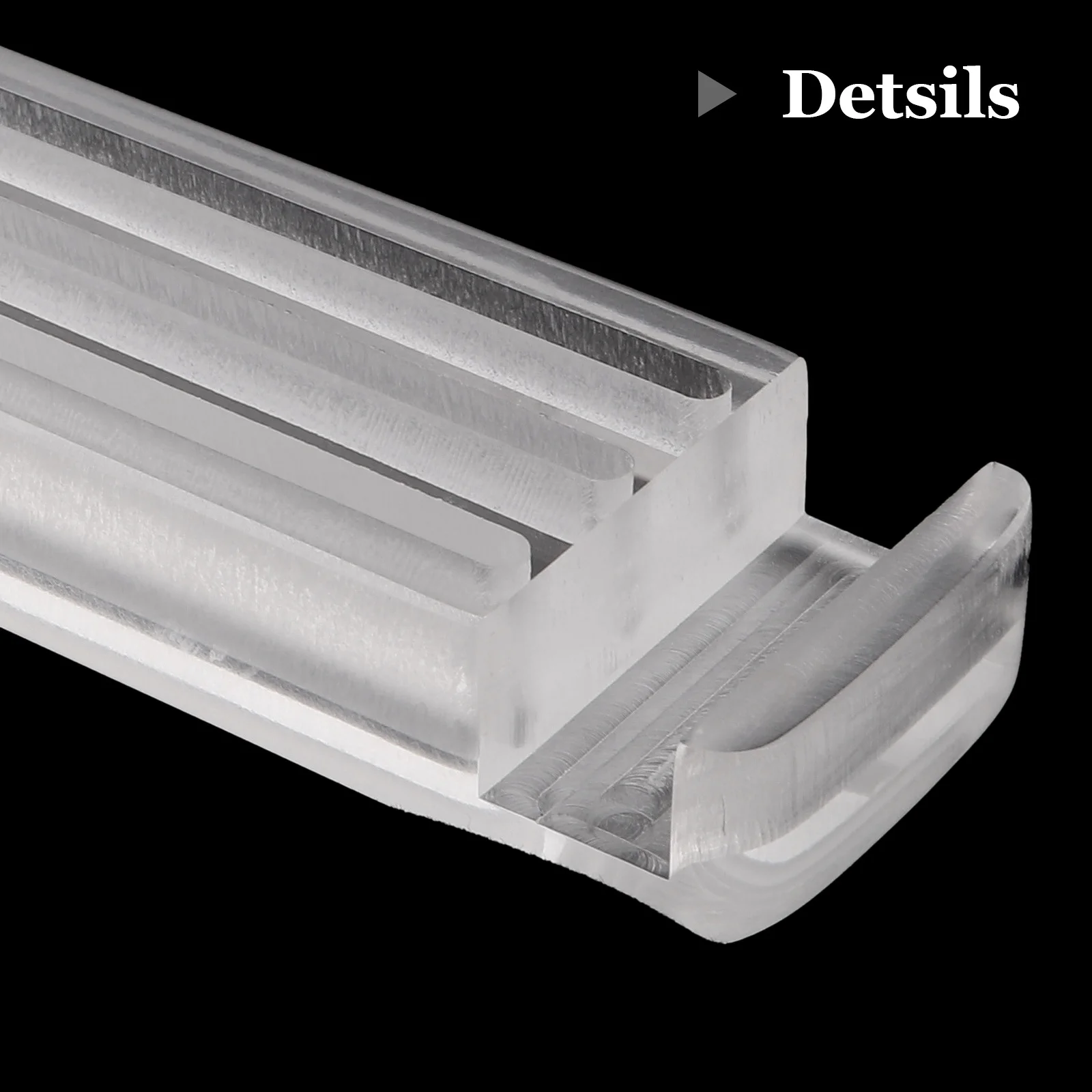 ที่วางปิ๊กกีตาร์แบบใส ที่จัดระเบียบแบบพกพา กล่องเก็บปิ๊ก อุปกรณ์เสริมสำหรับวางบนโต๊ะ สำหรับกีตาร์และเบส