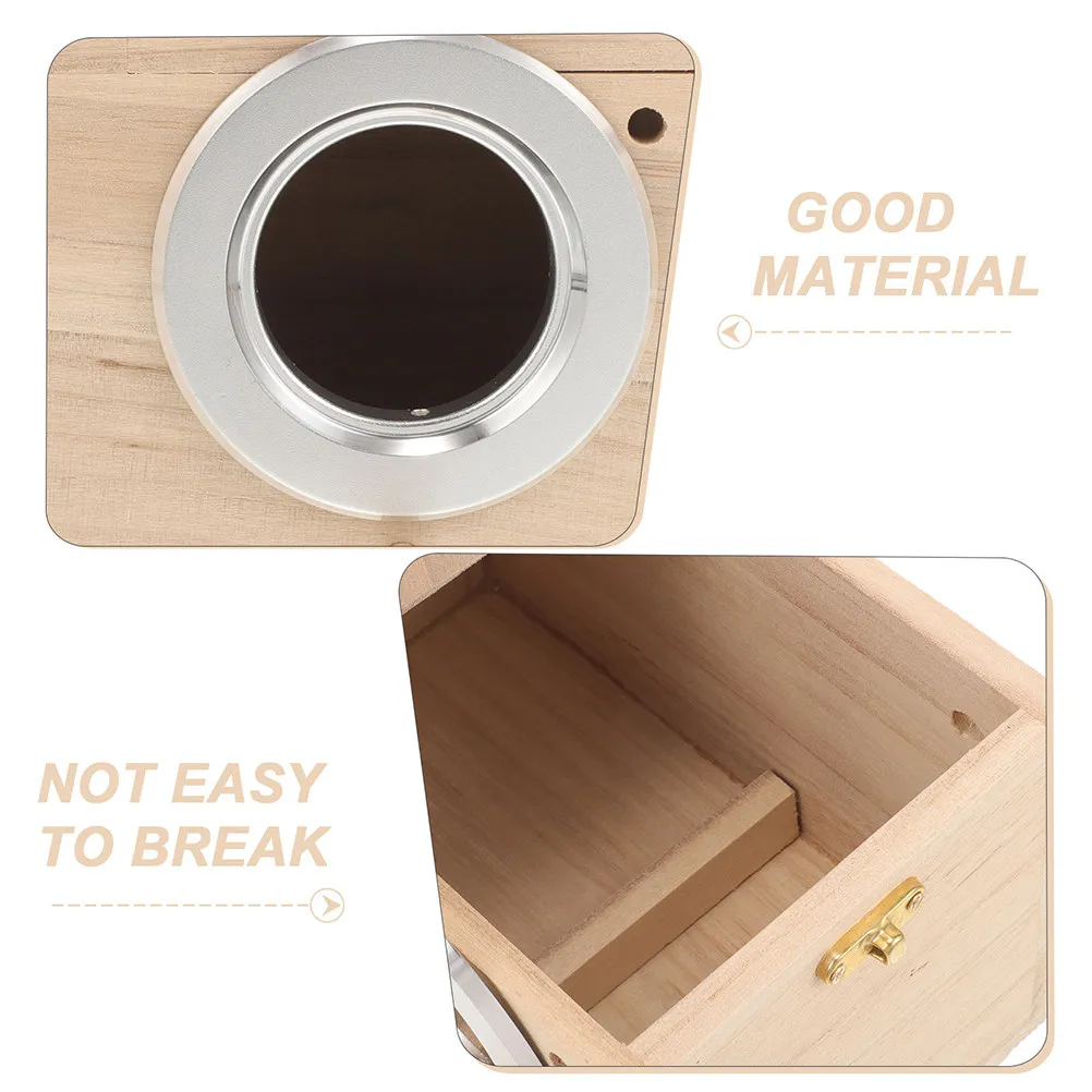 Wooden Parrot Nesting Box Breeding House for Parakeet Budgie Hummingbird Lovebird Finches Bluebirds Sparrows Solid Structure