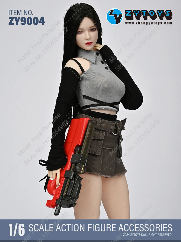 ZYTOYS ZY9004-6 soldado a escala 1/6, Mini pistola P90 colorida, armas estáticas no lanzadores, apto para cuerpo de figura de acción de 12 pulgadas