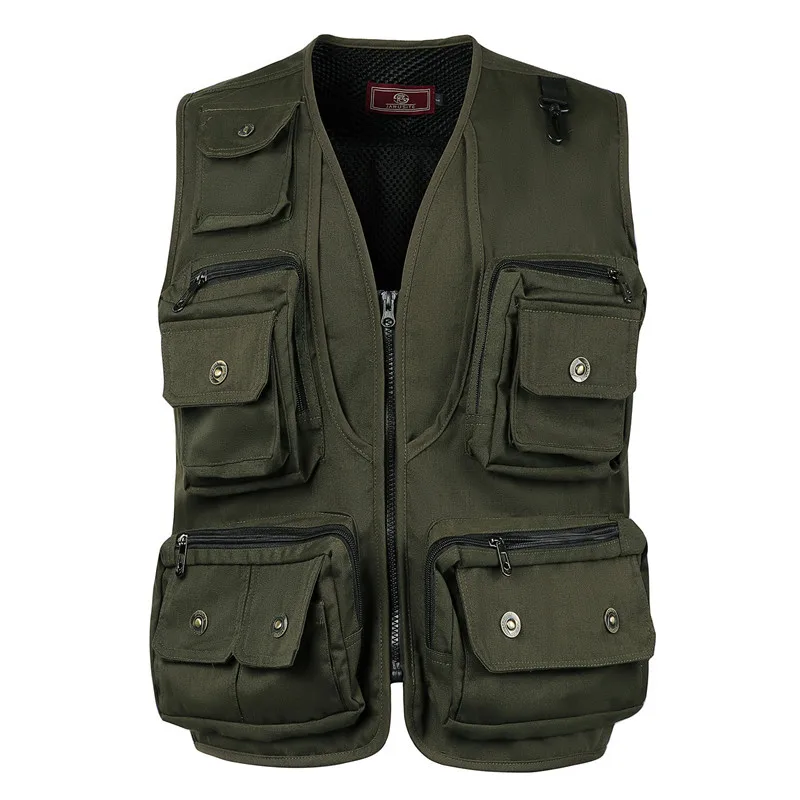 

Multi Pocket New Men's American Tactical Hiking Fishing Vest Photographer Detachable Mesh Workwear Sleeveless Jacket Tool Vest