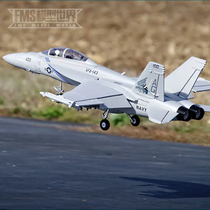 FMS 70Mm Ducted Fan EDF F A 18F V2 Super Hornet Electric Remote Controlled Assembled Fixed Wing Rc Airplane Model Adult Hobbyist