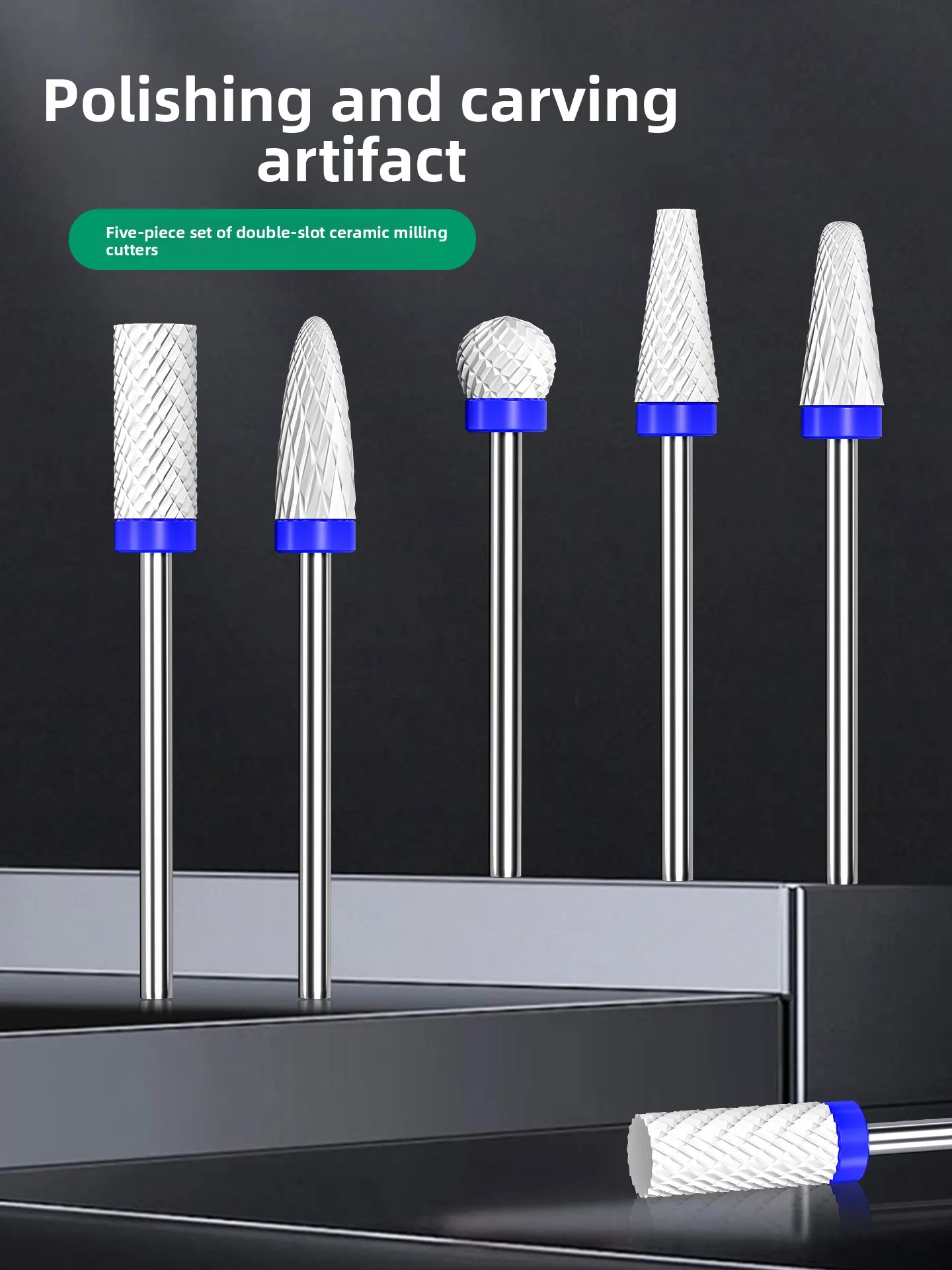 Peach Pit Grinding Tool Ceramic Milling Cutter Rotary File Engraving Grinding Head Peach Basket Repair Peach Owl Grinding and Po