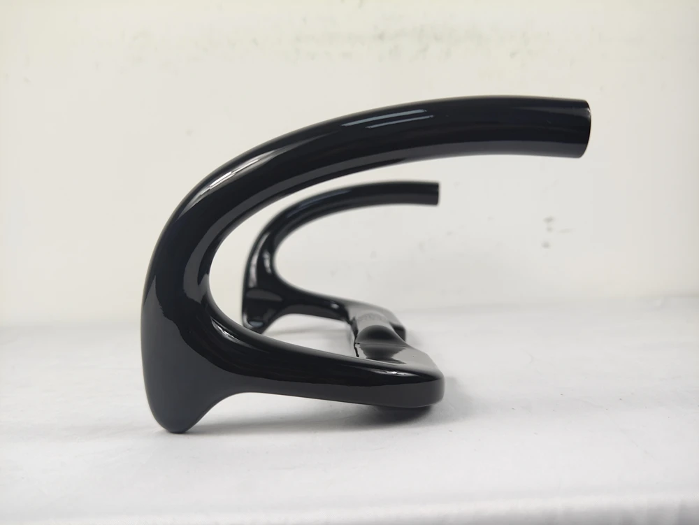 BIKEDOC TB28 Carbon Bunch Bar Toray 700 Track Bar für Vorder- und Hinterradbremsen, Fixie Carbon Lenker, UD glänzender Dropbar – Detail 16