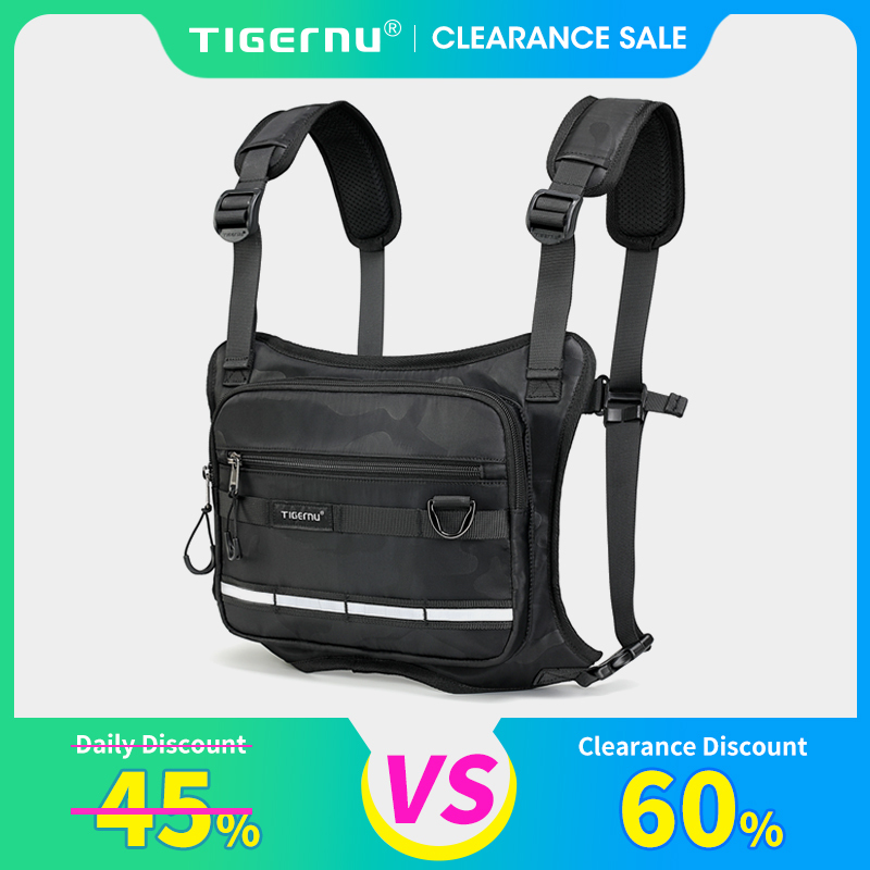 Tigernu Vest Bag Sport Outdoor Cycling Knapsack Hiking Bike Riding Pack Run Chest Bag For Men Coach Bag Cross Bags Men Backpacks