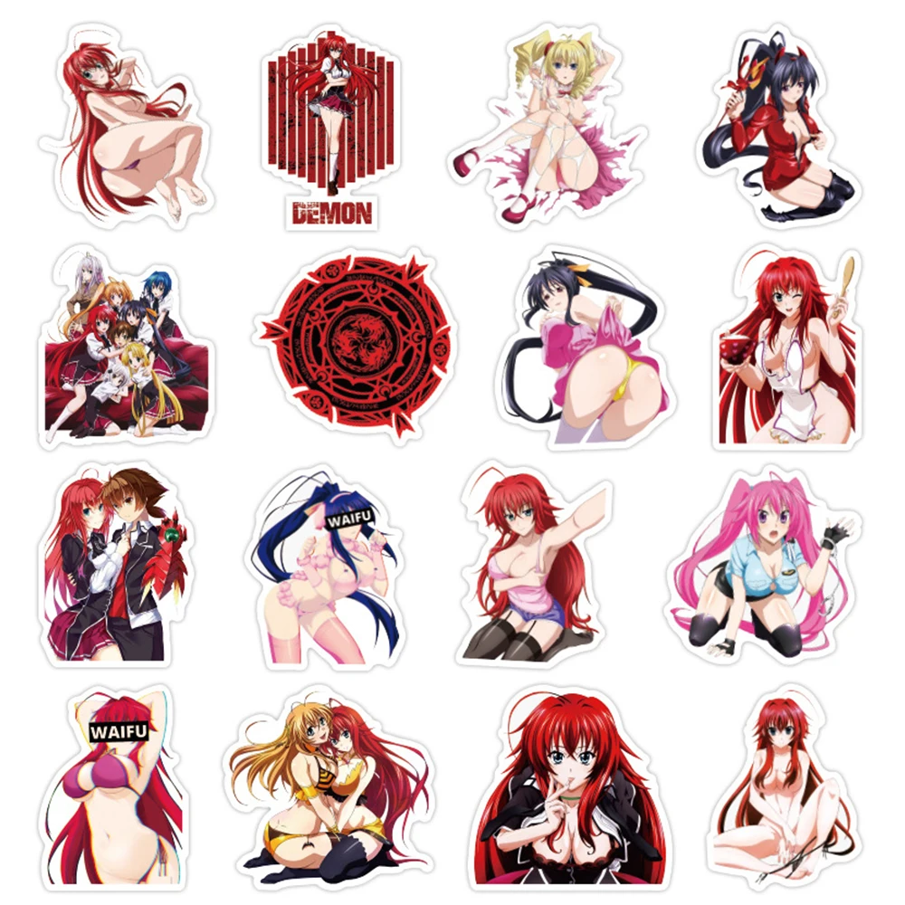 10/30/50PCS High School DXD Anime Stickers Graffiti For Laptop Luggage Phone Skateboard Car Hentai Sexy Girl Sticker Waifu Decal