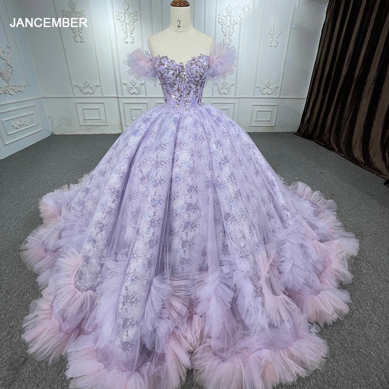 

Exquisite Quinceañera Dresses Ball Gown Vestidos De 15 Años Purple Lace Sequined DY6545 Evening Party Dresses Bar Mitzvah