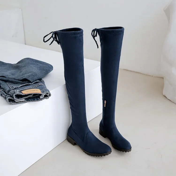 Big Size  11 12 thigh high boots knee high boots over the knee boots women ladies boots	shoes woman winter boots women