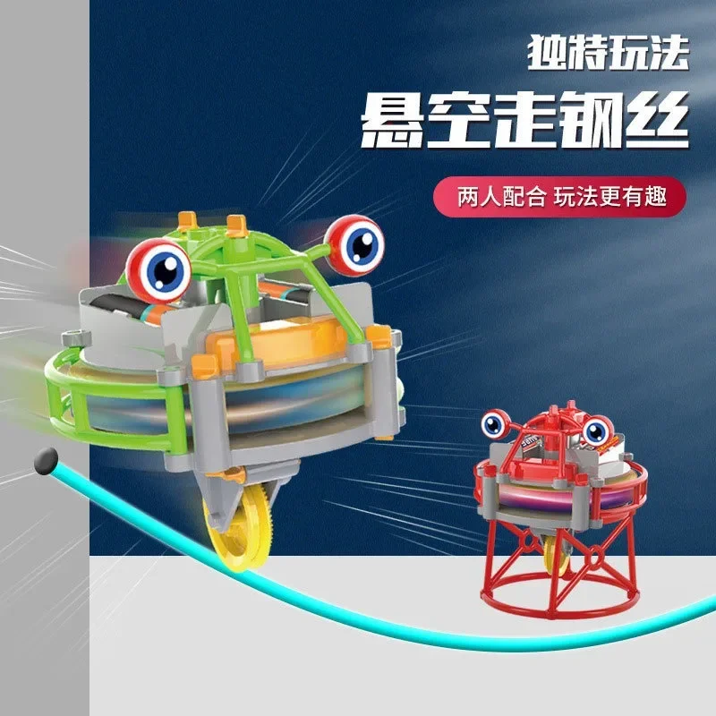 

Internet Celebrity Tumbler Wheelbarrow Hanging Wire Walking Robot Electric Gyro Toy