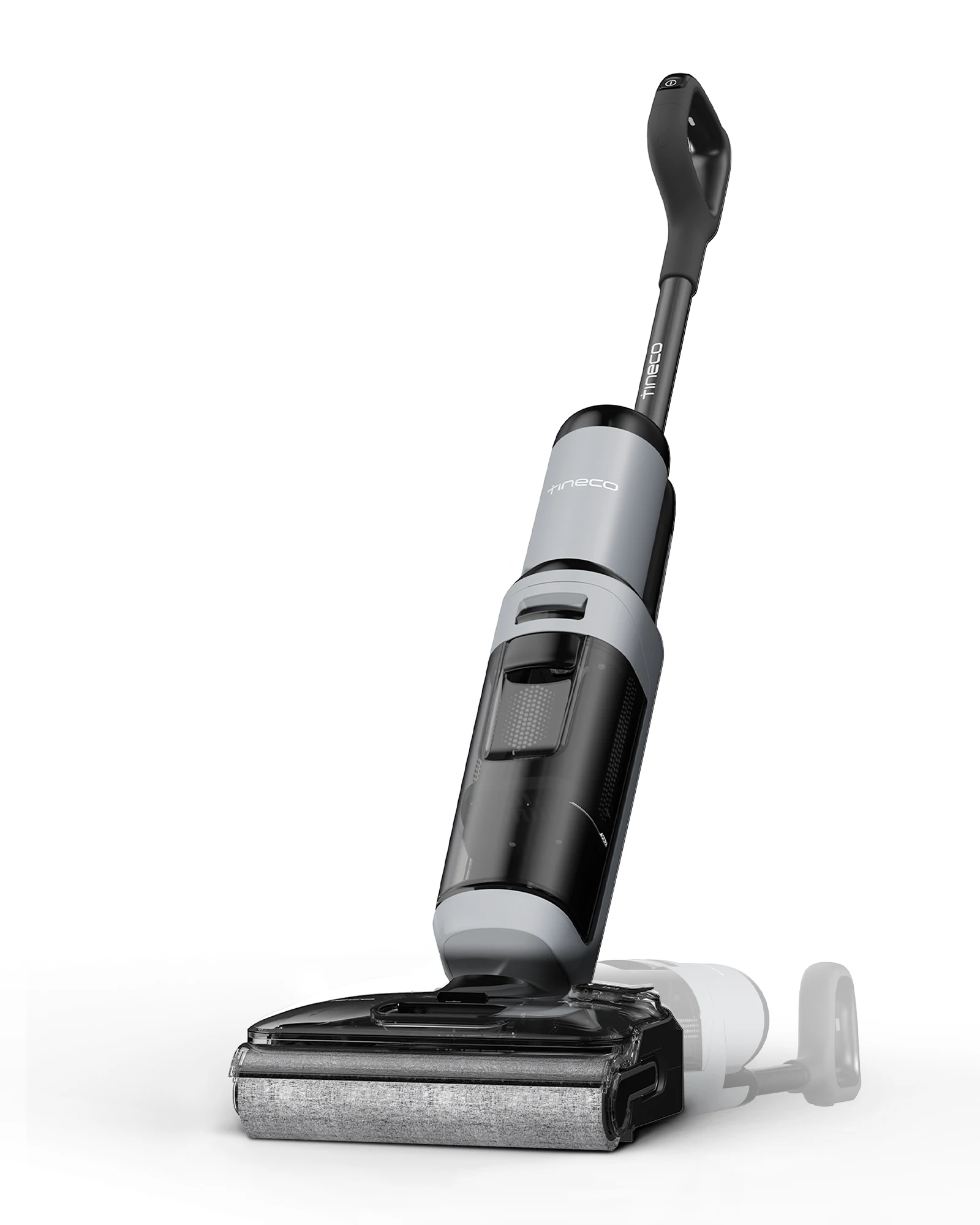 Tineco FLOOR ONE i5 Stretch Nat Droogstofzuiger, 2-in-1 zuig- en doekjes, 180 °   Lay-Flat Wash-stofzuiger, 20 kPa zuigkracht, dubbelzijdige randreiniging, 30 min looptijd, anti-wirwar stofzuiger voor