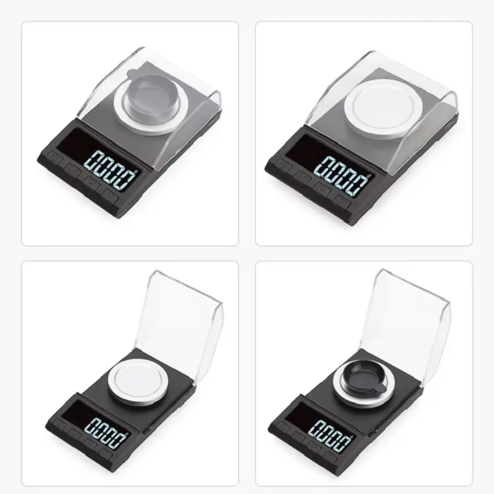 200G/100G/50G/20G/10G 0.001G Skala Digital Presisi Skala Keseimbangan Elektronik Portabel Presisi Tinggi Tahan Debu Tahan Lama