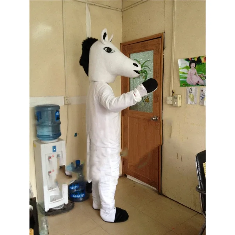 Journey to the West White dragon horse Mascot Costumes Cartoon Apparel costume Cartoon Apparel costumes Halloween Birthday Party