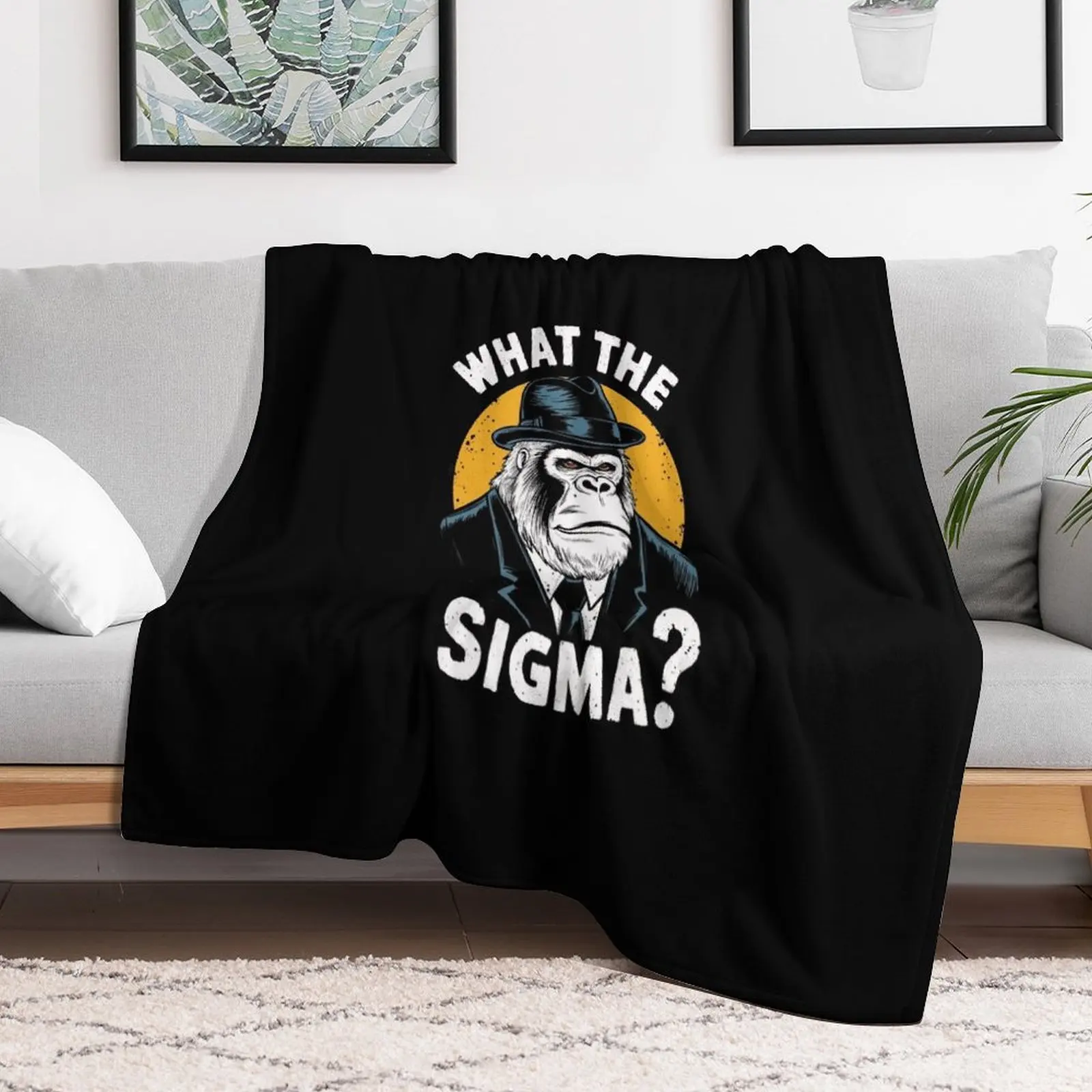 

Funny What The Sigma Ironic Meme Brainrot Quote Throw Blanket Kid'S Baby Blankets