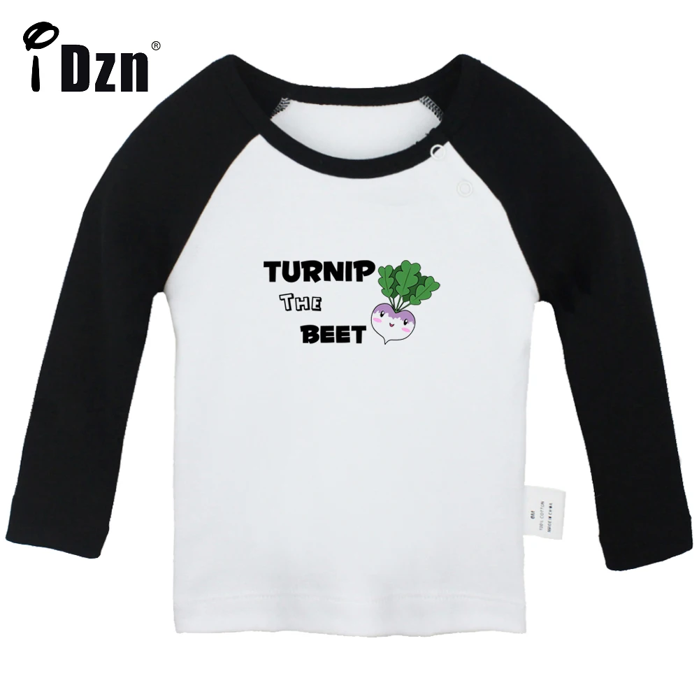 

NEW Tax Deduction & Turnip The Beet Funny Printed Tops Cute Baby Boys T shirt Baby Girls Long Sleeves T-shirts Infant Clothes