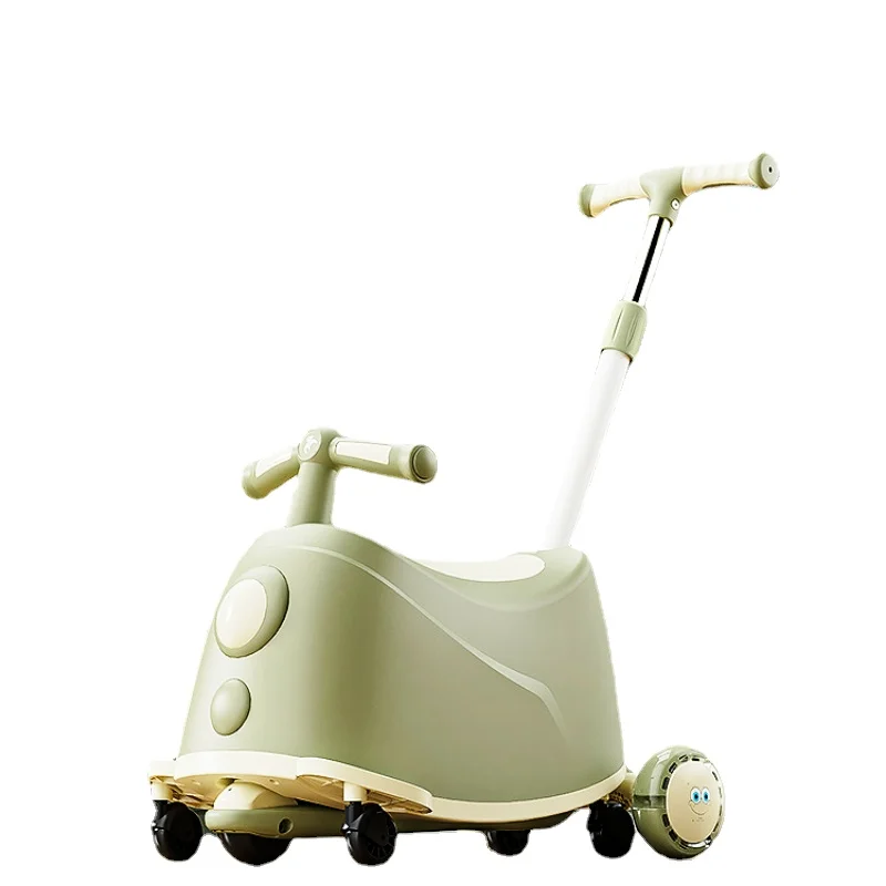 Carrinho de balanço para bebê, Scooters para crianças, carrinhos de bebê ambulantes, iluminação musical, pode sentar e empurrar, Yoyo Car, 1-3-6 anos de idade, 3 em 1