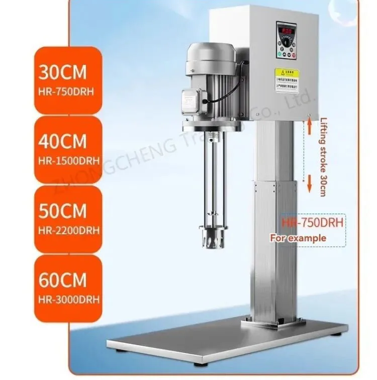 750w 10L Homogenizer Laboratory Industrial Cosmetics Electric Lift High Speed Shear Emulsifying Machine