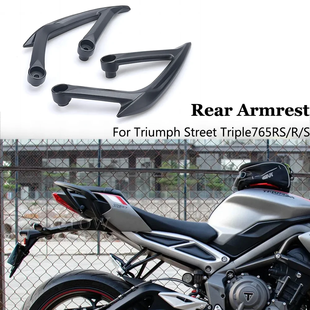 

For Triumph Street Triple 765RS 765R 765S Motorcycle Accessories Passenger Rear Armrest Grab Handle Seat Hand Handle Grab Bar