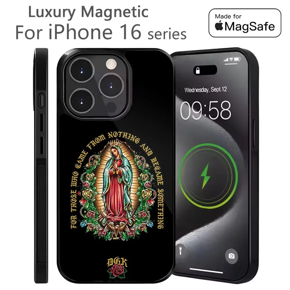 

Virgin De GuadalupeS Phone Case For iPhone 16,15,14,13,12,11,Plus,Pro,Max Mini Magsafe Magnetic Wireless Charging