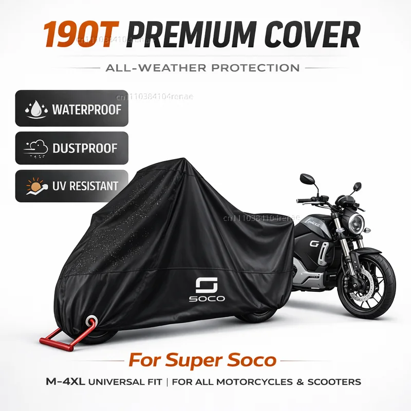 

For Super Soco CPx CUmini CUx TC 50 TC Max Wanderer TCMax 190T Motorcycle Cover Waterproof Dustproof UV Protection All Season