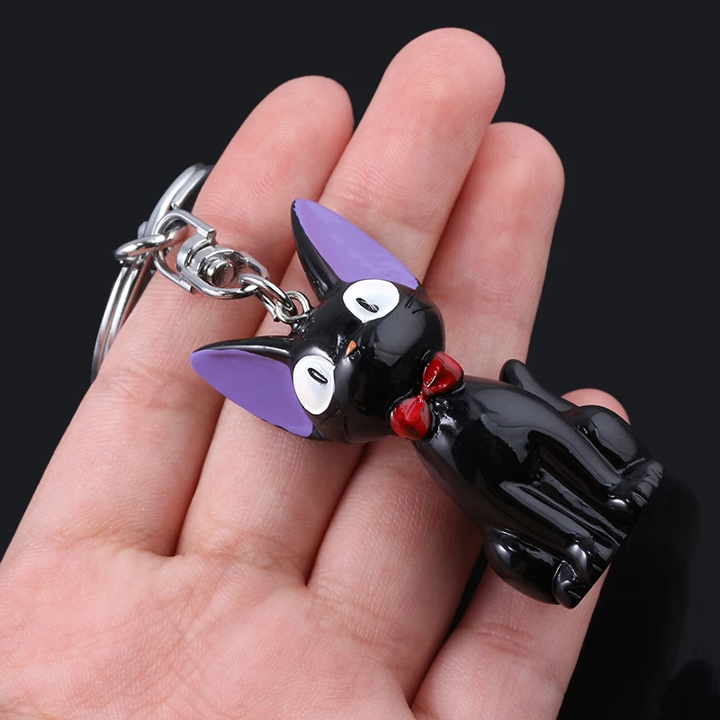 Anime Cute Black Cat Keychain Cartoon Cosplay Home delivery Props Pendant Keyring Wen Women Backpack Jewelry Accessories Gift - view 4