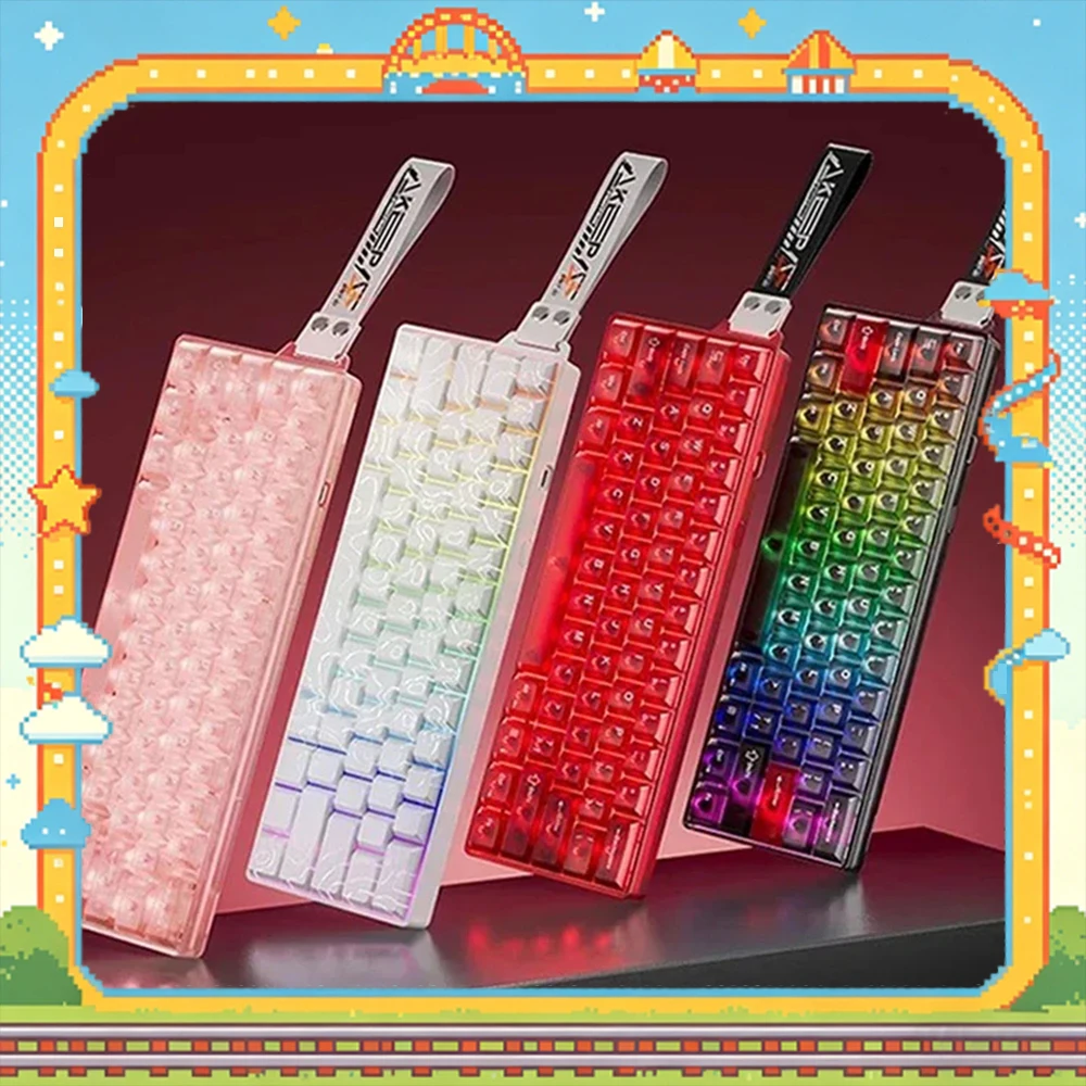 DAREU COOL60 Magnetic Switch Keyboard 8K RT0.01mm lowest 0.04ms Delay Rapid Trigger RGB Game Mechanical Keyboard Pc Accessories