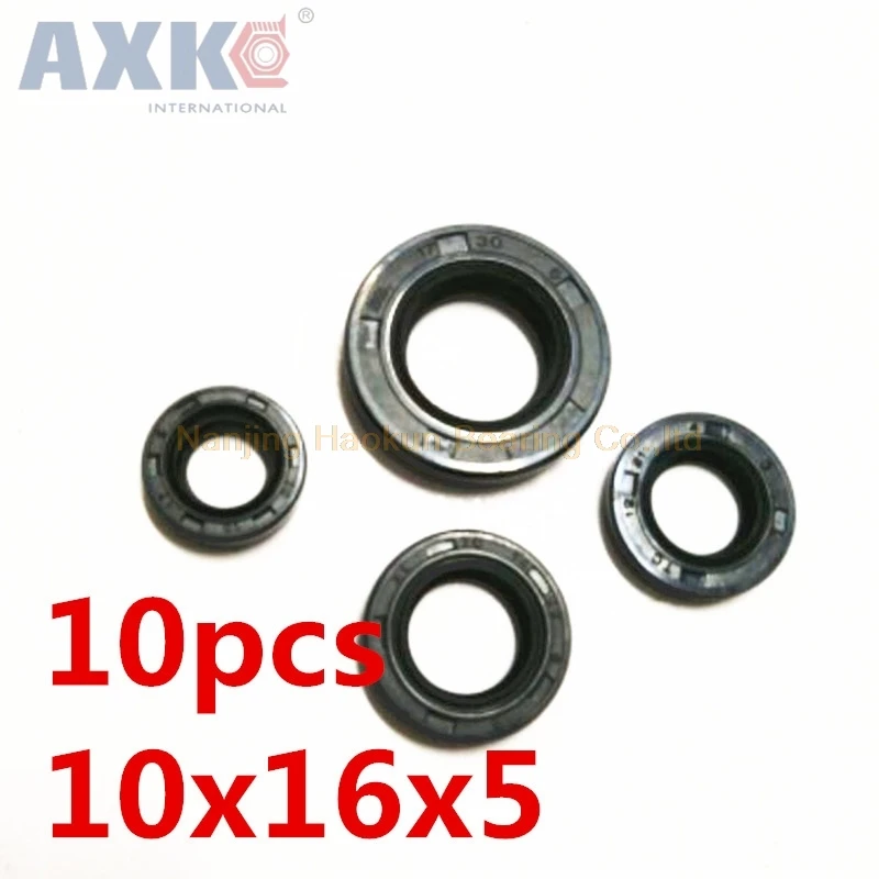 AXK 10pcs   TC10x16x5  Skeleton Oil Seal 10*16*5 Seals  high-quality Seals Radial shaft seals