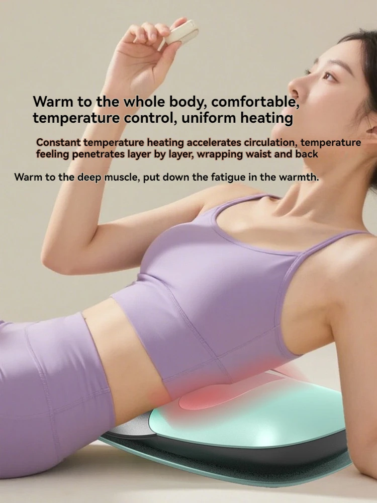 

Vibrating Heat Therapy Lumbar Massager Adjustable Height Automatic Traction Stretch Lumbar Support Relief Back and Waist Massage