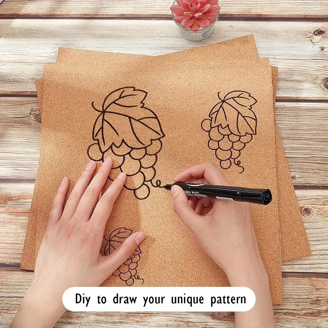 30 سنتيمتر/11.8in مربع فرملس لوحة الفلين ذاتية اللصق ديكور صور جدار عرض إشعار لوحة إبرية لديكور مكتب المنزل