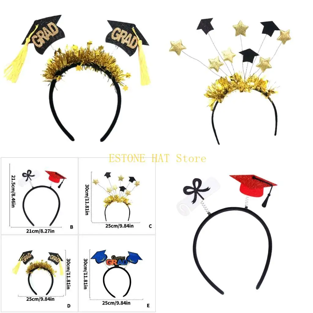 

49MF Выпускные повязки на голову для мужчин, женщин и детей с забавной головкой, тематическая вечеринка, реквизит для фотосессии