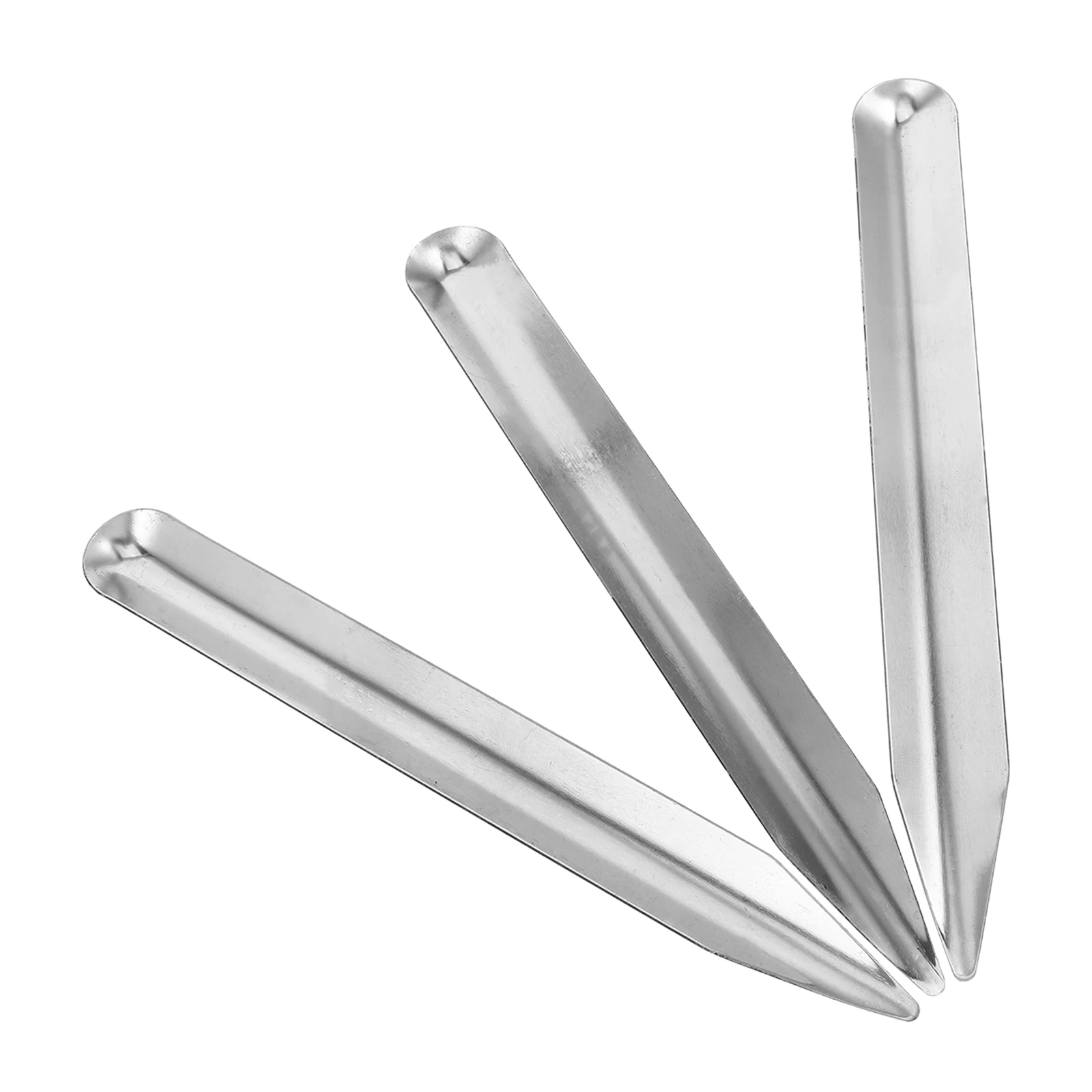 3Pcs Scoop Spatula with Pointed and Curved Ends for Mixing Transferring Powders Pastes in Science Labs