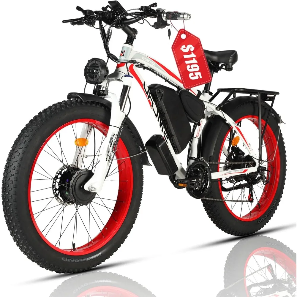 Electric Electric Bicycle, Brake Tire Dual AWD 21 2000W