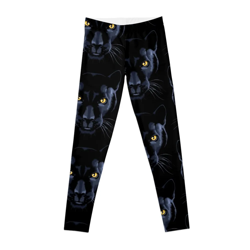 

Panther Black Leggings Women's gym leggings