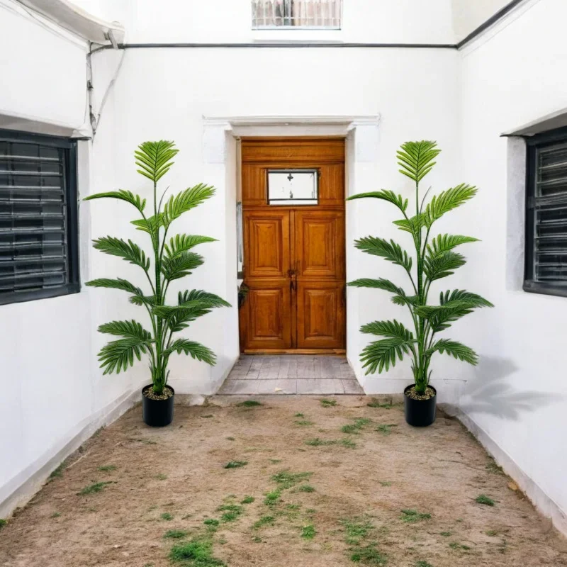 

Большое искусственное пальмовое растение15 листа — идеальный выбор для украшения дома и офиса, для использования в помещении и на открытом воздухе, в комплект не входит b