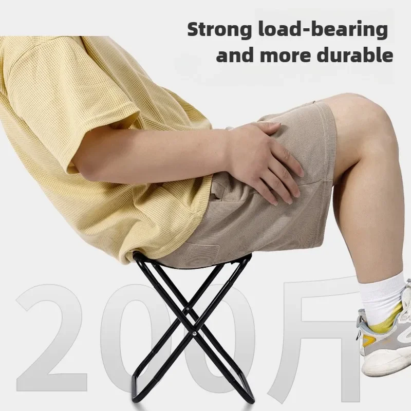 Portable Folding Chair Bench Fishing Stool Travel Camping Horse Stool Stools Train Subway Queuing Portable Stools Outdoor Tool