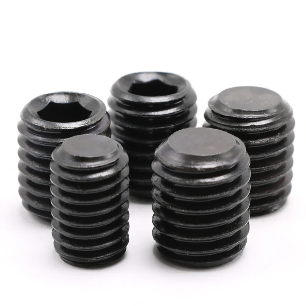 Metric Jimi Cup Point Set Screws M10 M12 M14 M16 Grade12.9 Alloy Steel Hex Socket Headless Wire Tightening Fastening Parts