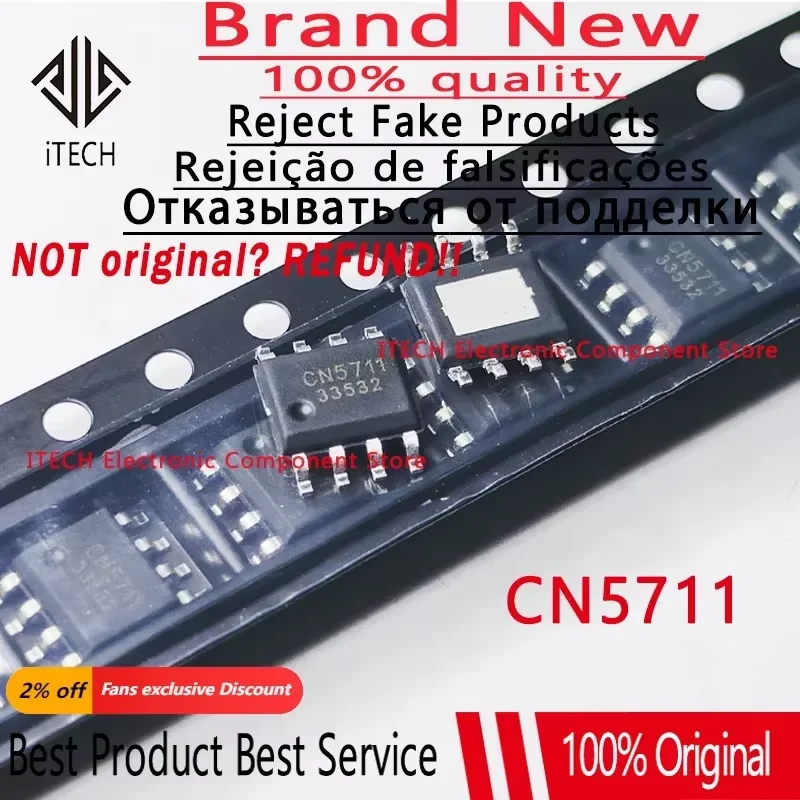 50pcs/lot Original CN5711 5711 SOP-8  100% NEW