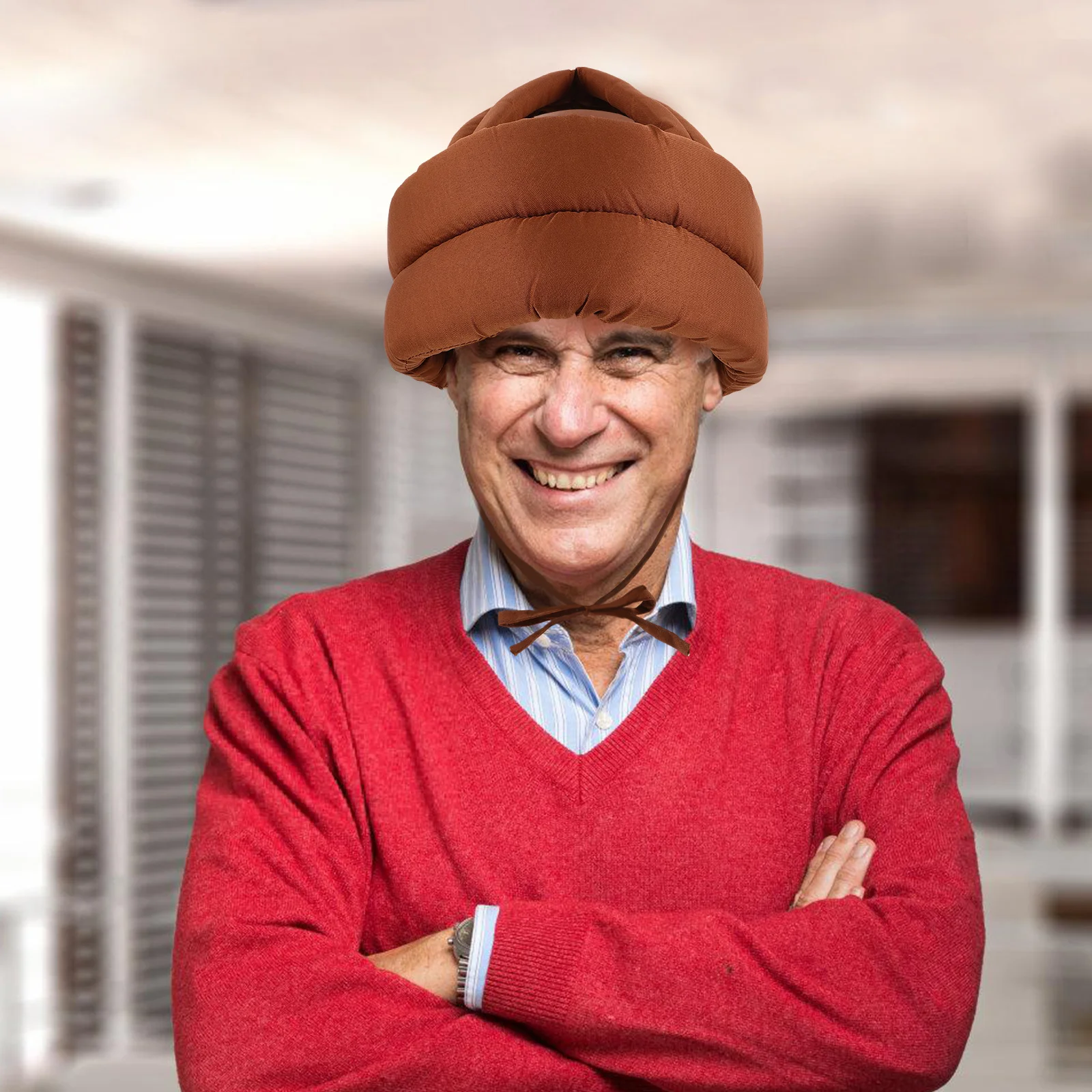 Elderly Protective Hat Anti-Fall Safety Adjustable Strap Breathable Lightweight Senior Head Injury Prevention Cap