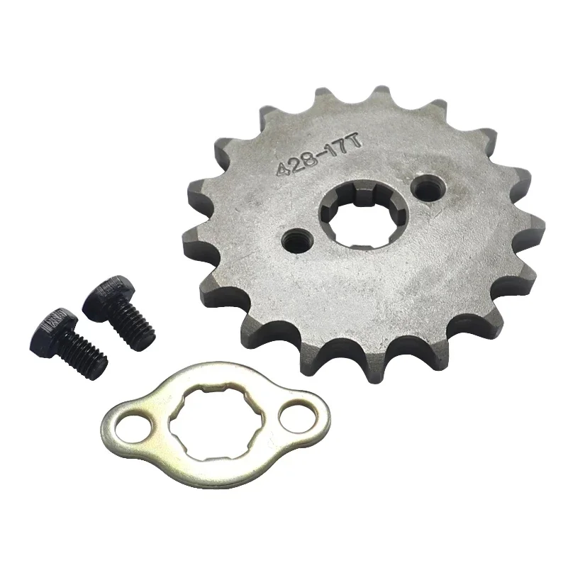 17T Tooth 428 ID 17mm /20mm Front Engine Sprocket For Motorcycle Dirt bike ATV Quad Buggy